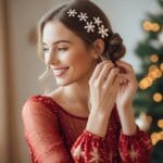 Sådan styler du din julekjole med hårspænder til julefester